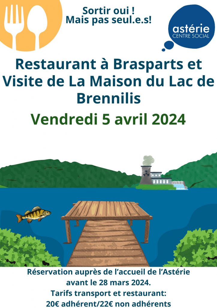 Visite de la maison du lac de Brennilis et restaurant à Brasparts 5 avril 2024