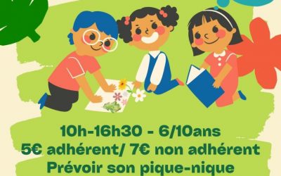 Animation nature 6/10 ans vacance de printemps