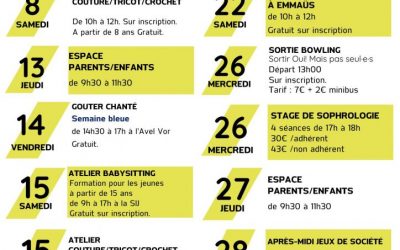 Programme animation de novembre 2025