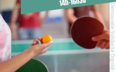 #Parents#Ados: Animation sportive « Tennis de table »