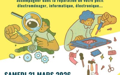 atelier réparation samedi 21 mars 2026 à l&rsquo;Astérie